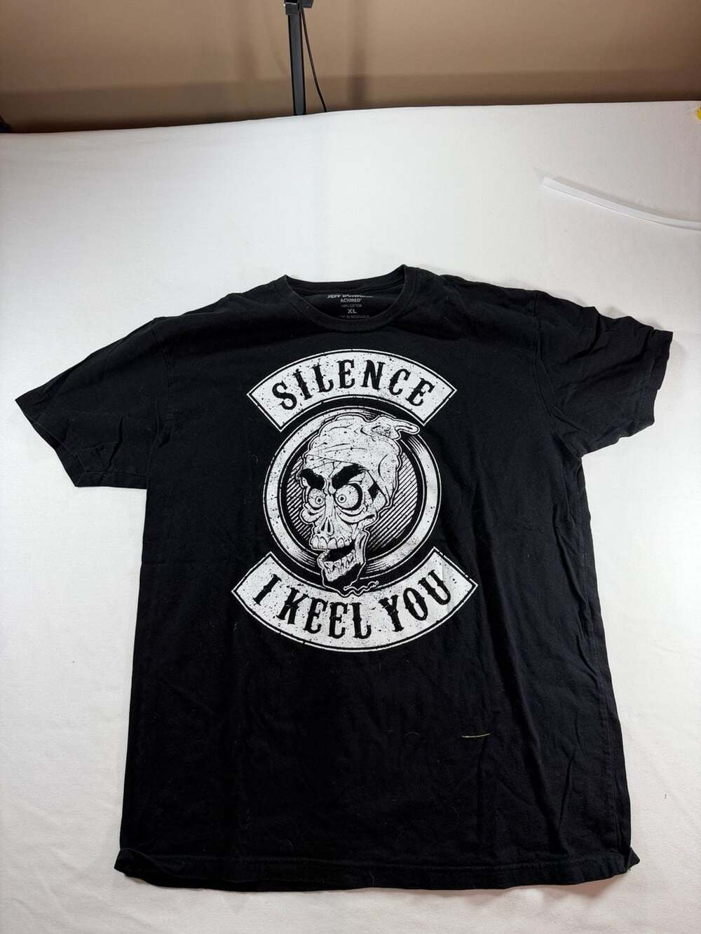 Jeff Dunham Achmed Silence I Kill You Local Crew Shirt XL Black Tour Staff Rare